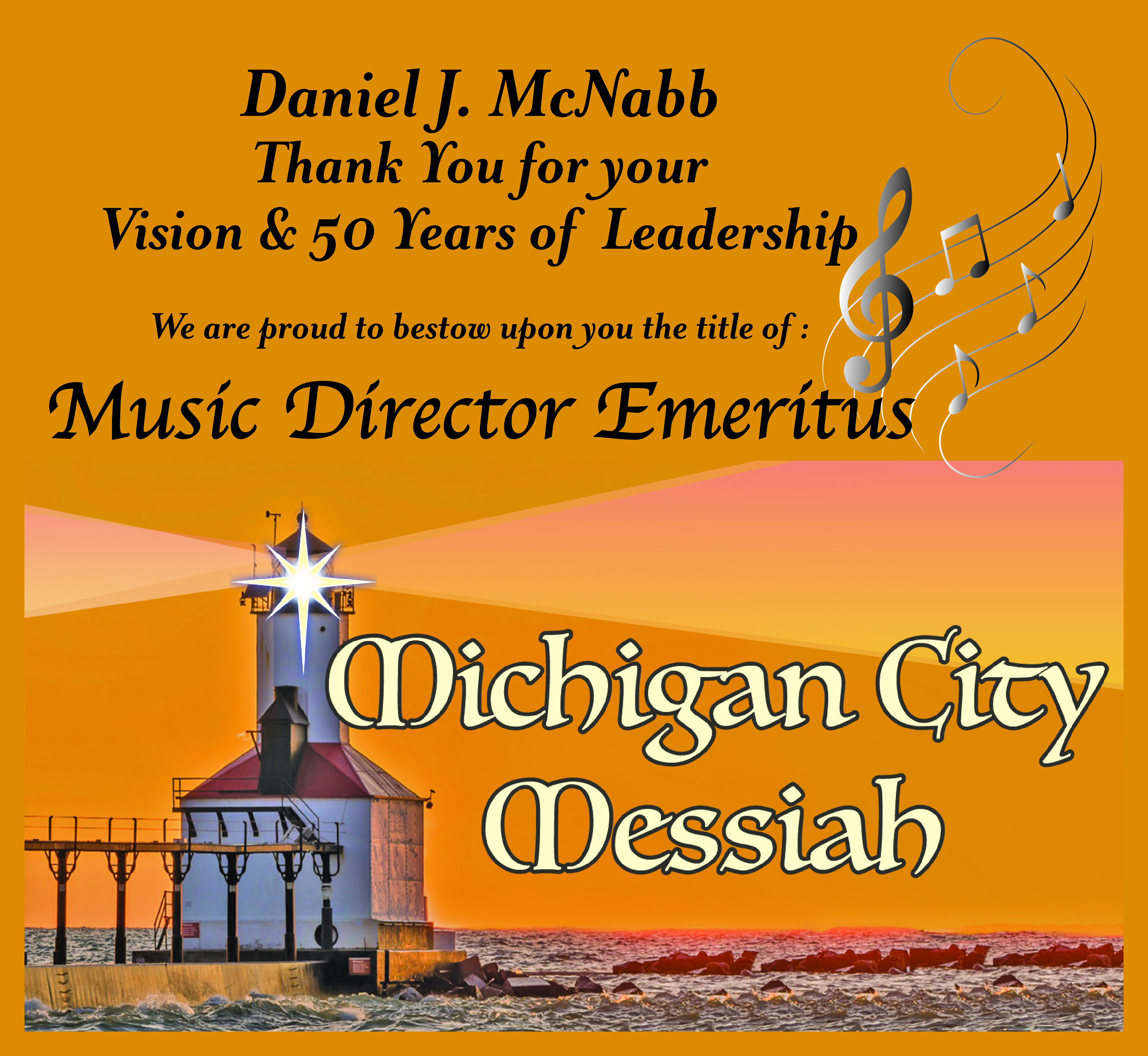 Music Director Emeritus Certificate